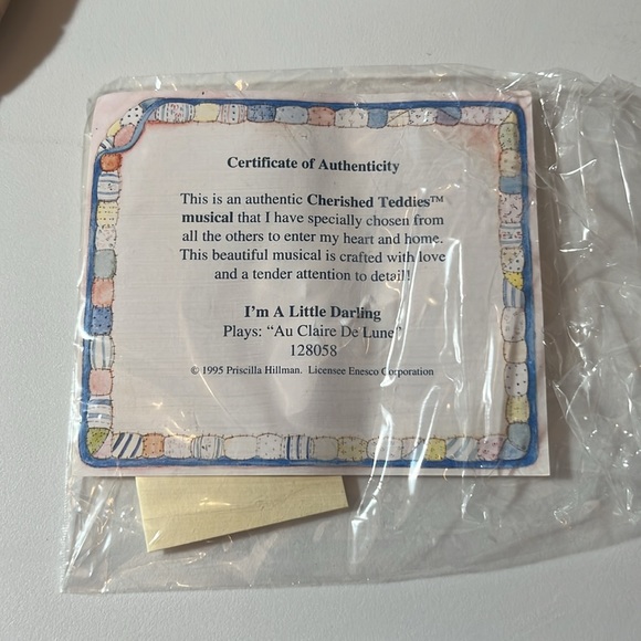 Musical figurine Cherished Teddies “I’m A Little Darling” tune=Au Claire De Lune - Picture 8 of 11